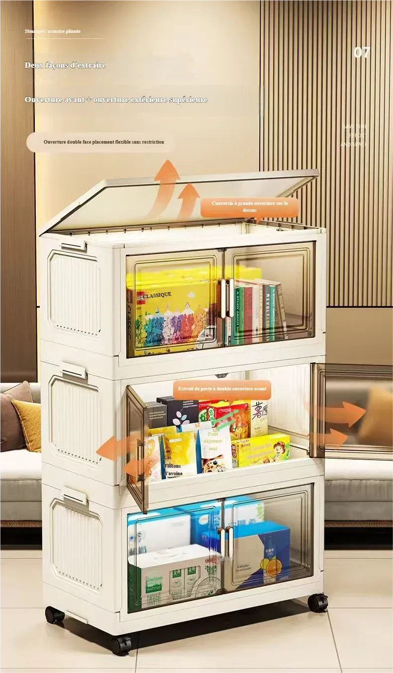 Armoire de rangement dans un espace de vie moderne