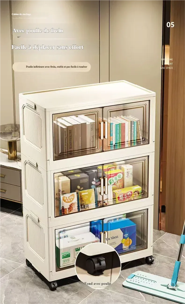 Armoire de rangement avec organisation intérieure
