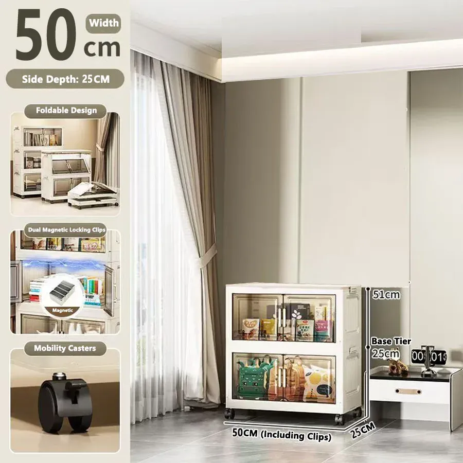 Armoire de rangement pliable sans installation 26