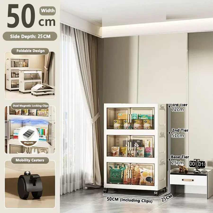 Armoire de rangement pliable sans installation 25