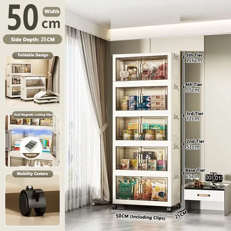 Armoire de rangement pliable sans installation 23