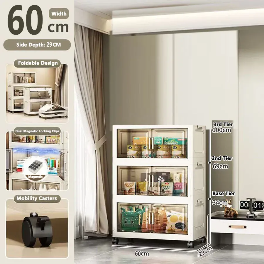 Armoire de rangement pliable sans installation 19