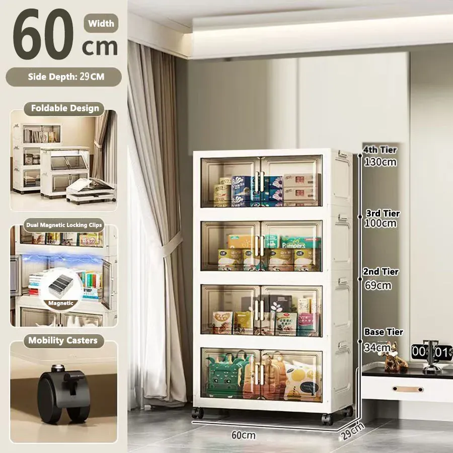 Armoire de rangement pliable sans installation 18