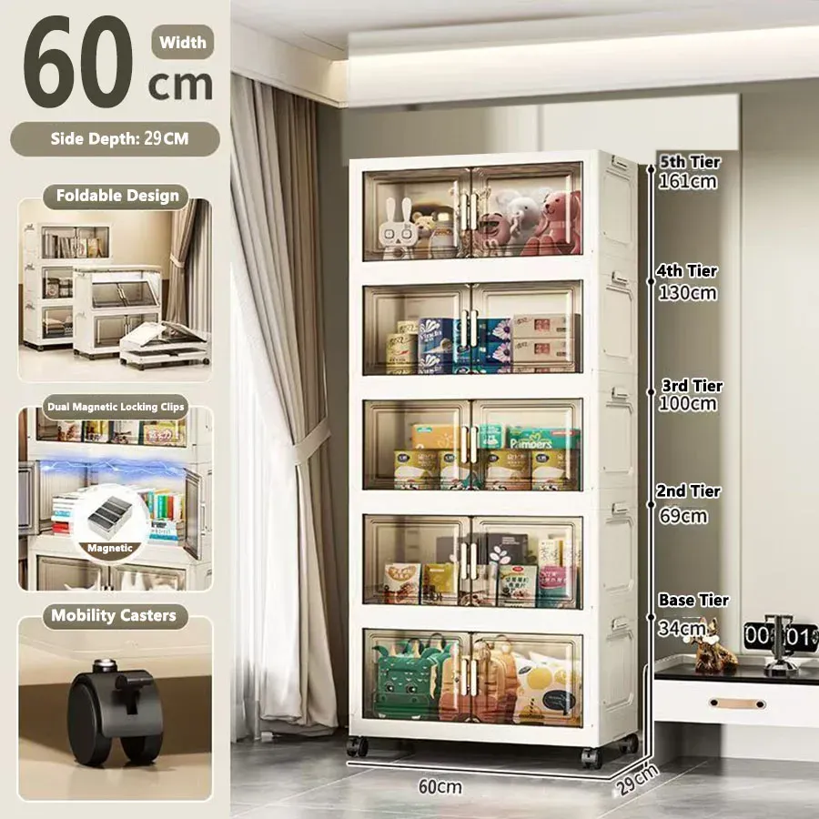 Armoire de rangement pliable sans installation 17
