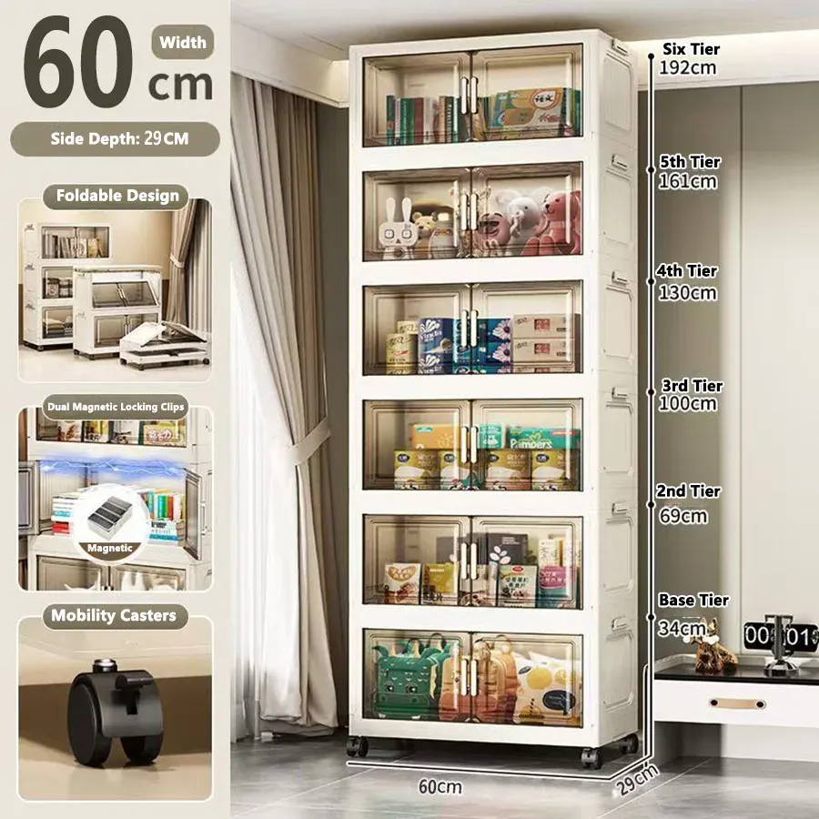 Armoire de rangement pliable sans installation 16