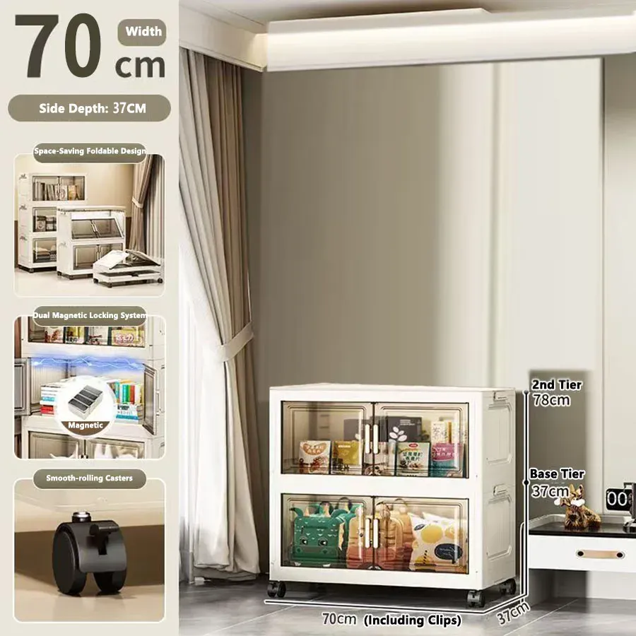 Armoire de rangement pliable sans installation 14