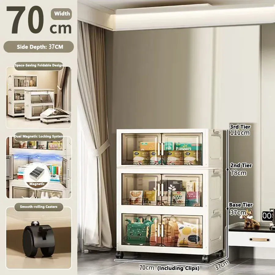Armoire de rangement pliable sans installation 13