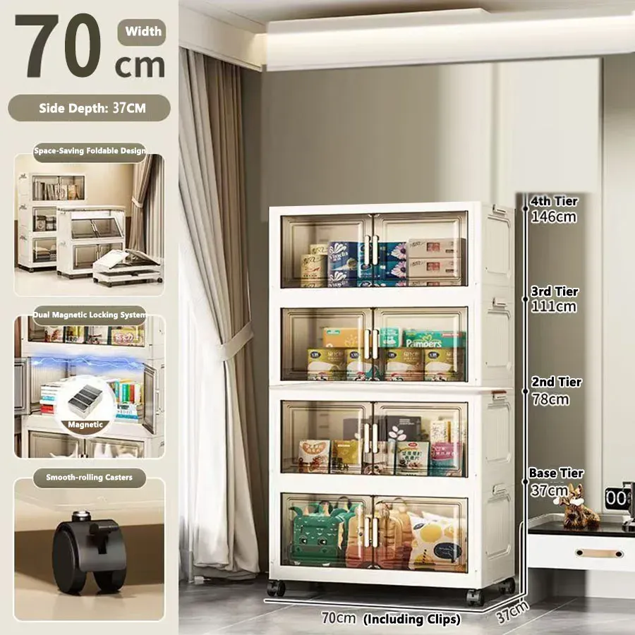 Armoire de rangement pliable sans installation 12