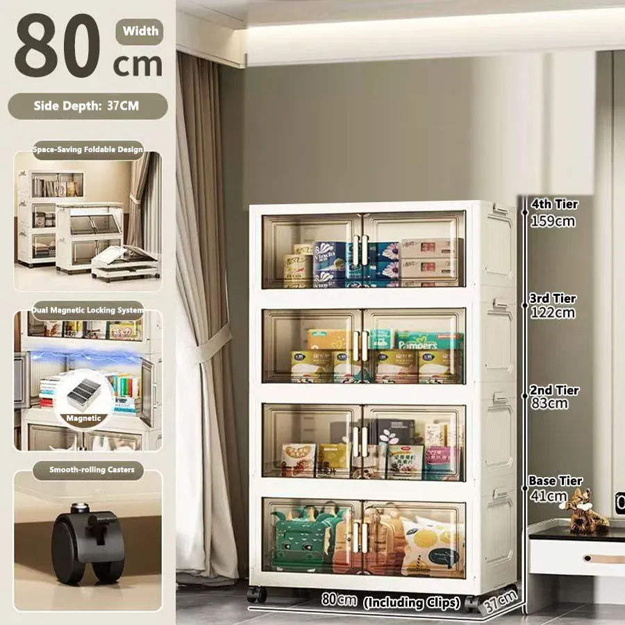 Armoire de rangement pliable sans installation 34