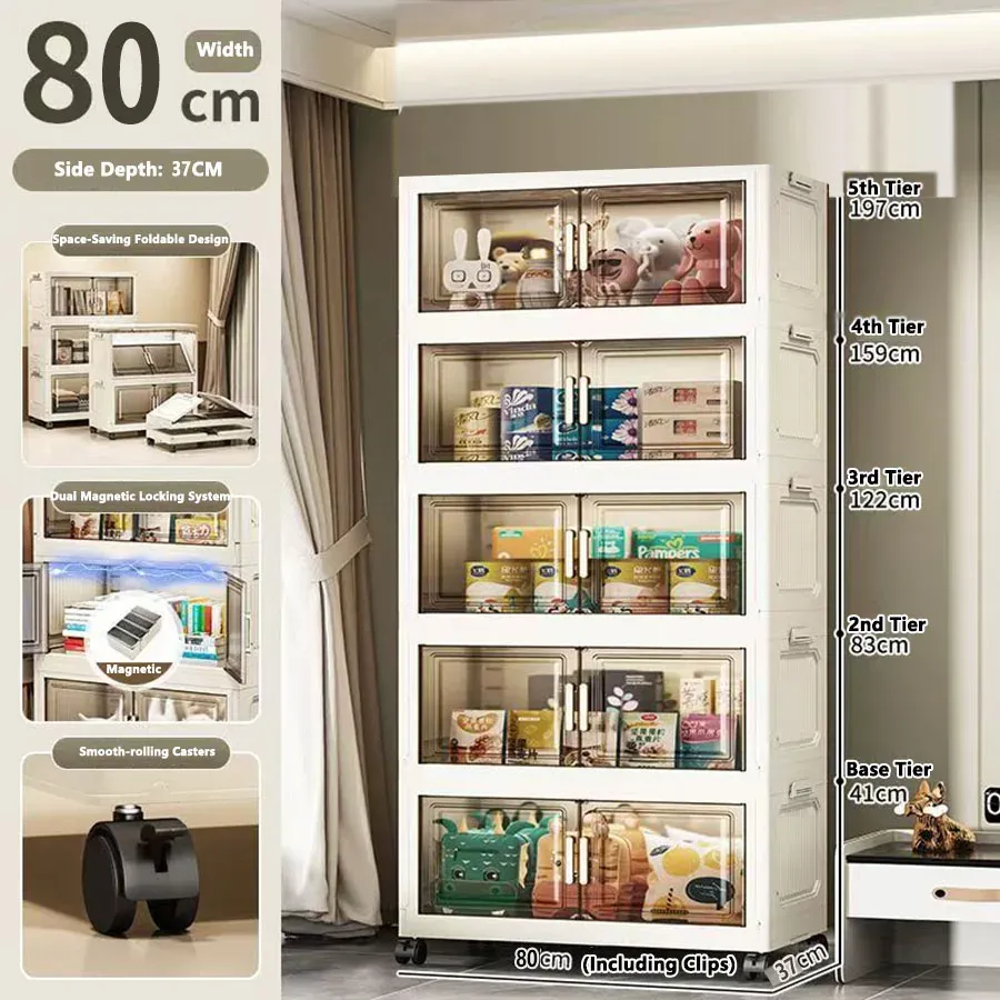 Armoire de rangement pliable sans installation 33