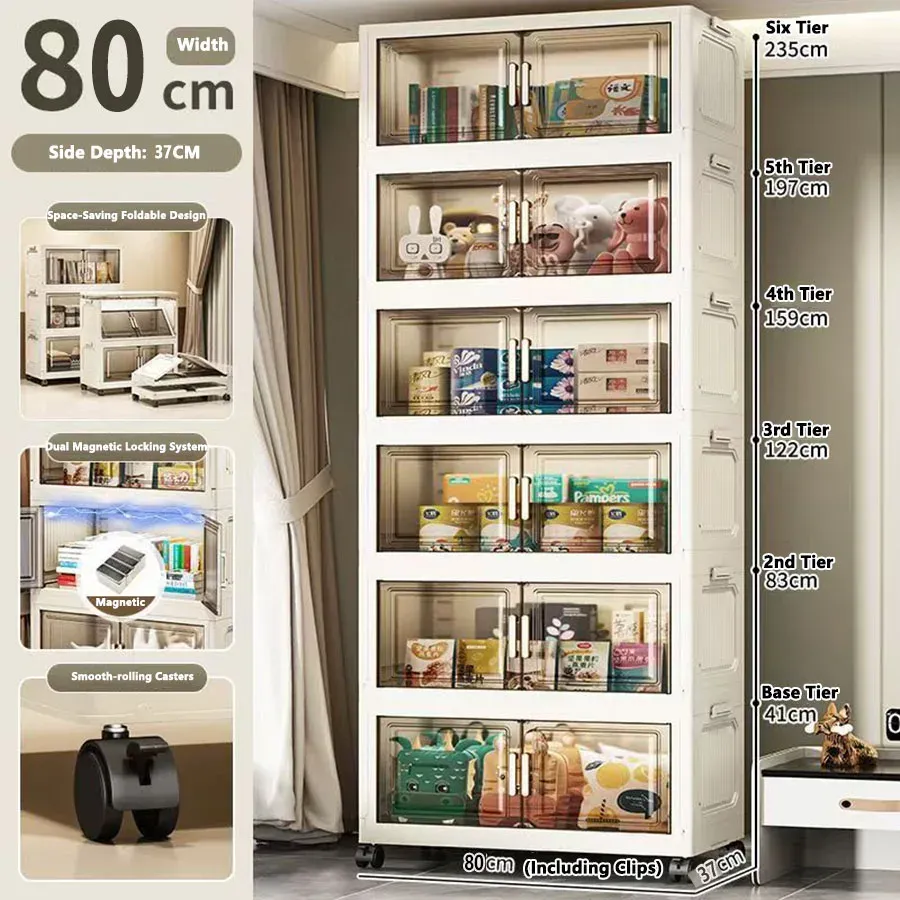 Armoire de rangement pliable sans installation 32