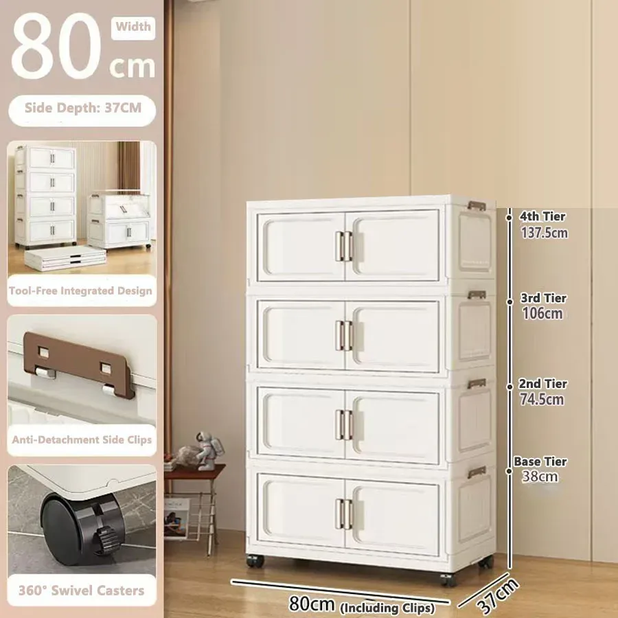 Armoire de rangement pliable sans installation 30