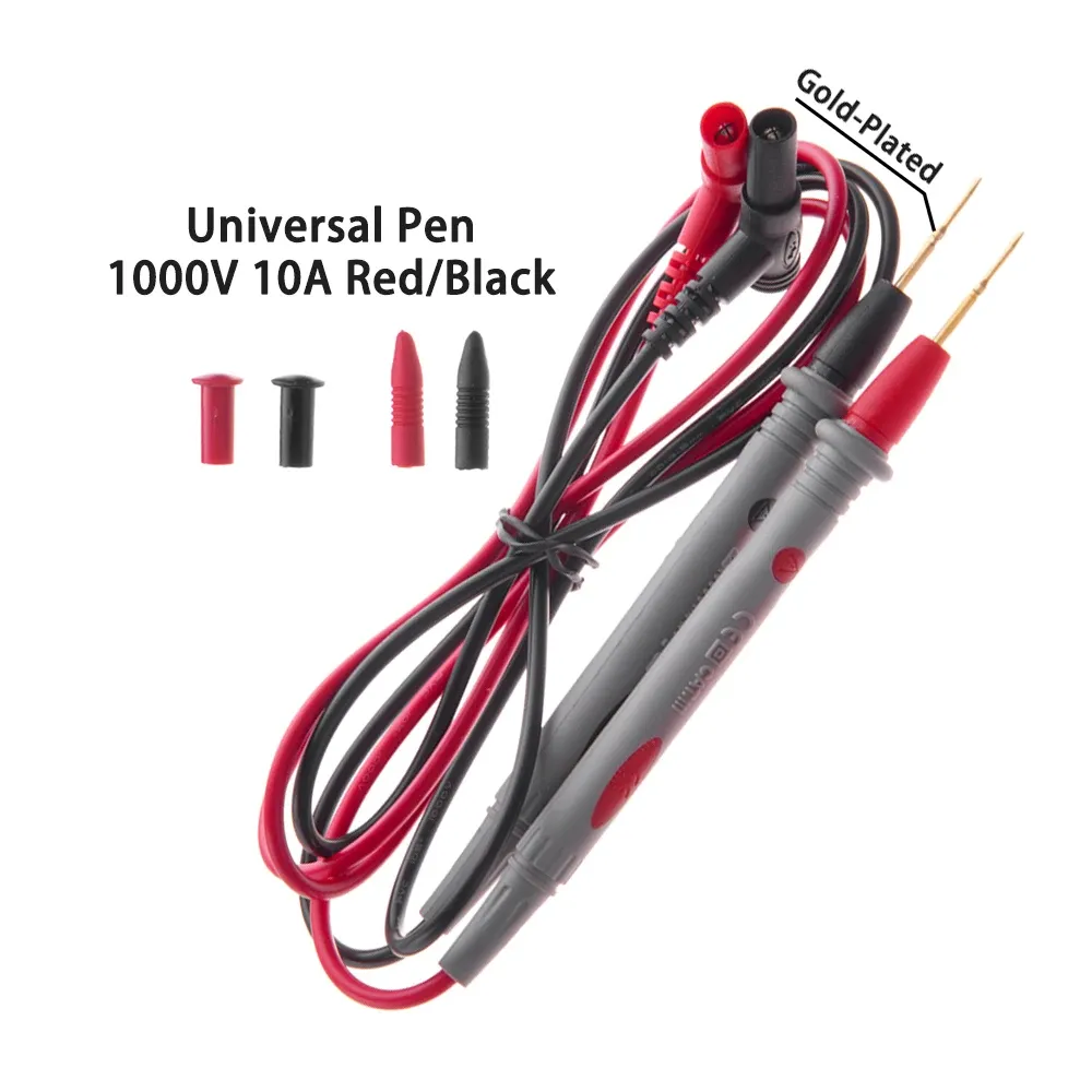 Multimètre numérique universel XL830L avec voltmètre, pince ampèremétrique, sondes et câbles de test, 1000 V, 10 A / 20 A, 1 paire 9