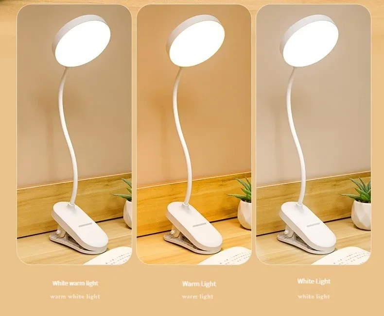 Lampe de bureau à pince installée dans un environnement de travail