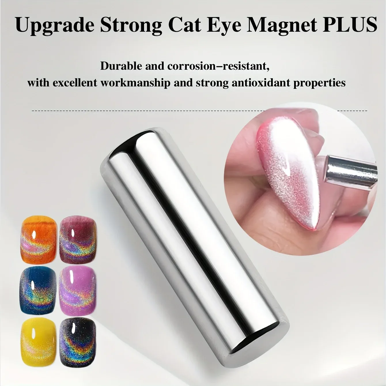 Stylo aimant pour vernis gel effet œil de chat, nail art 3D, aimant puissant, outil de manucure DIY 2