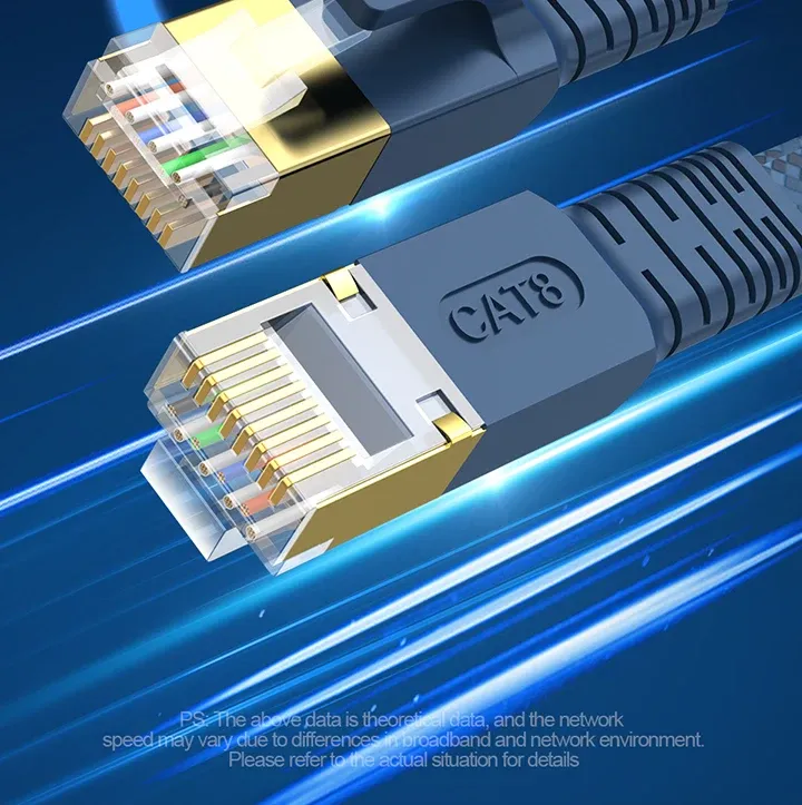 Câble Ethernet en situation d'utilisation