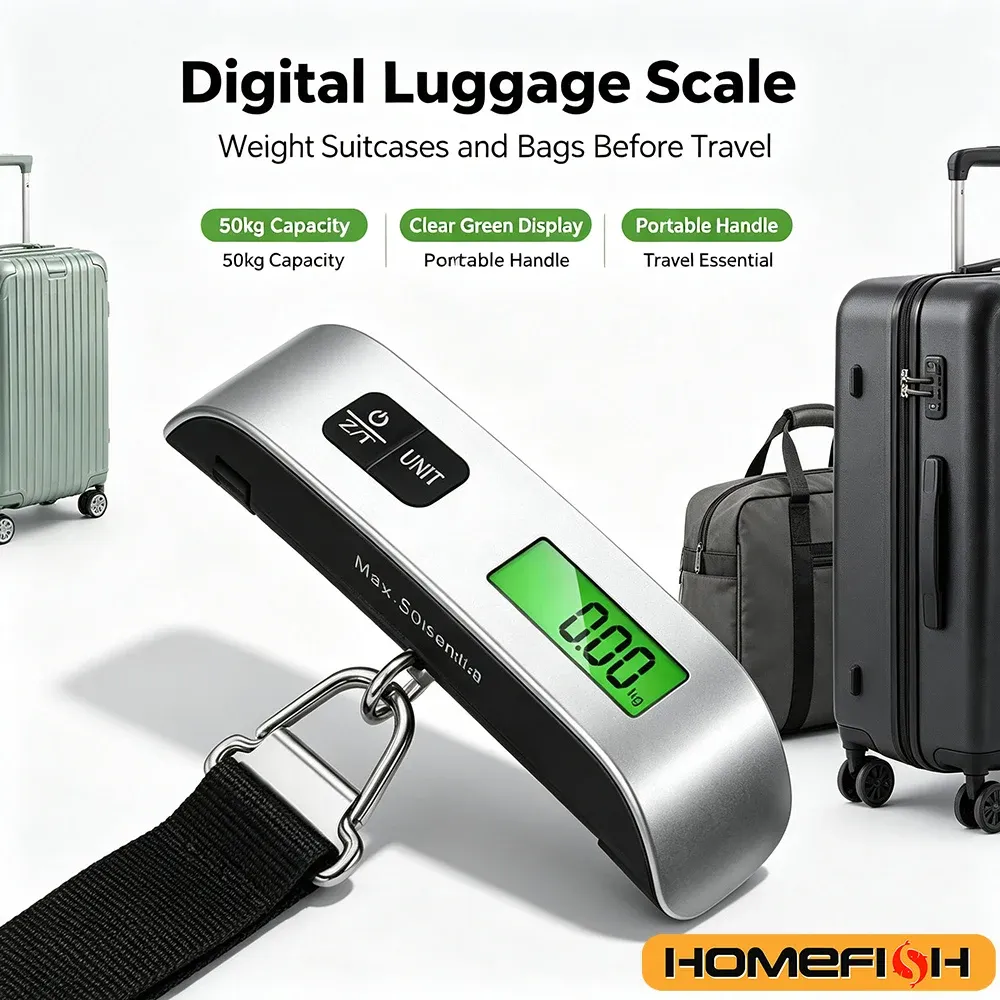 Balance à bagages numérique portable vue de face