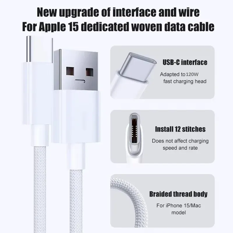 Câbles USB-C tressés en situation d'utilisation