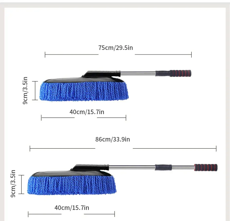 Balai de lavage en microfibre SEAMETAL, en utilisation
