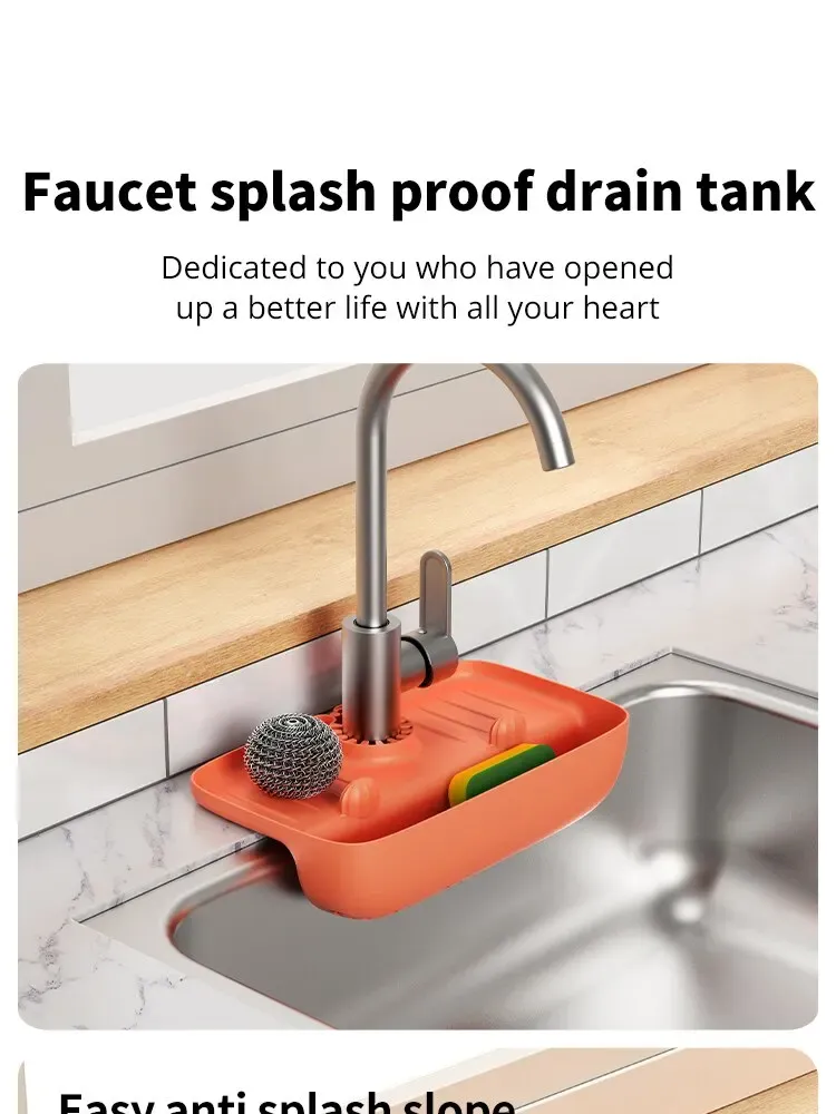 Égouttoir en silicone pour évier, vue d'ensemble