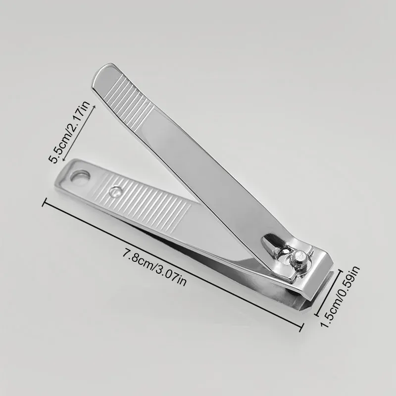 Coupe-ongles professionnel en métal avec lime à ongles, outil de manucure à lame tranchante pour adultes 2