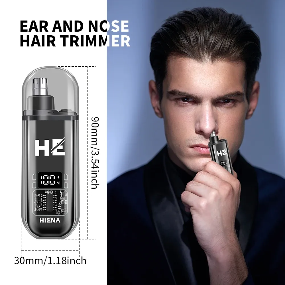 Tondeuse électrique pour le nez rechargeable, à mouvement multiple, lavable, unisexe 2