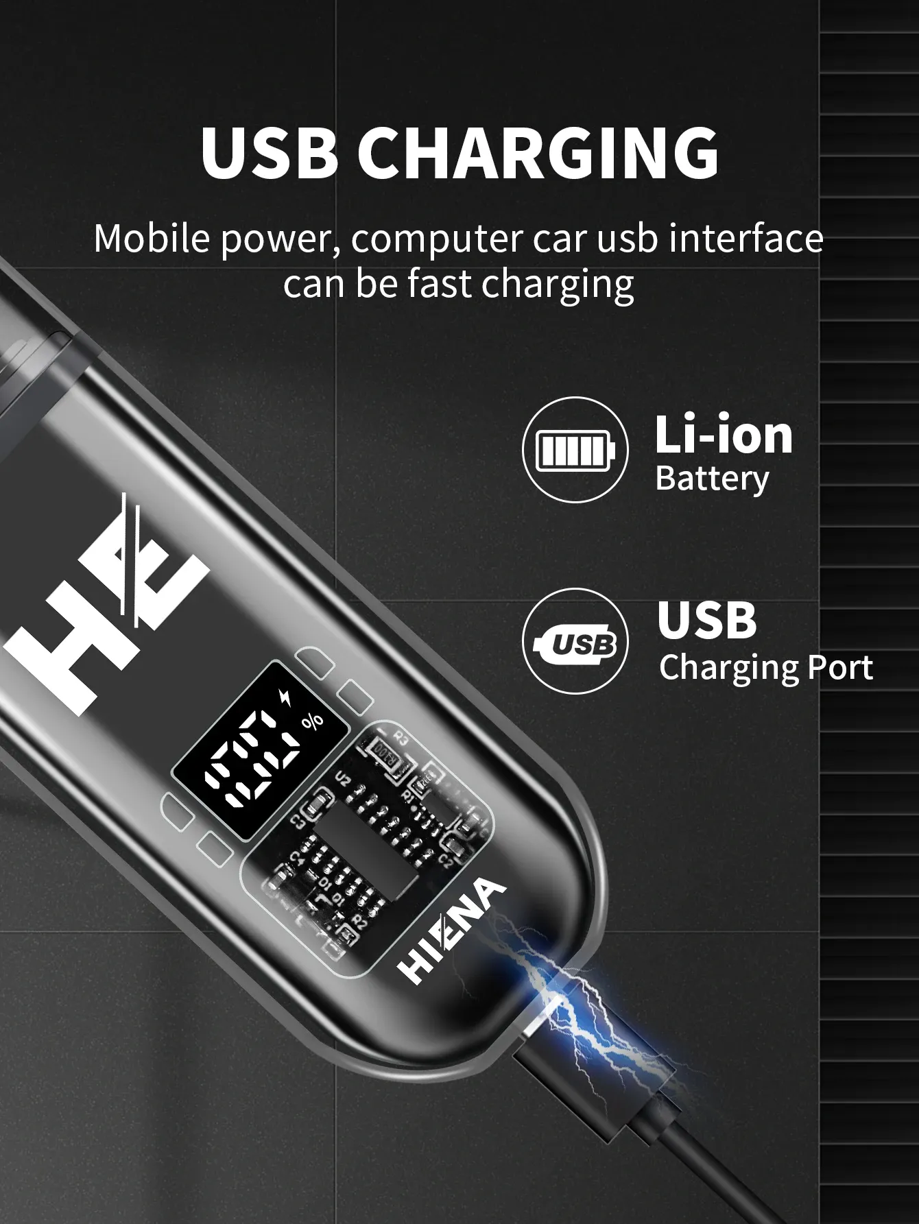 Tondeuse électrique pour le nez, mise en situation