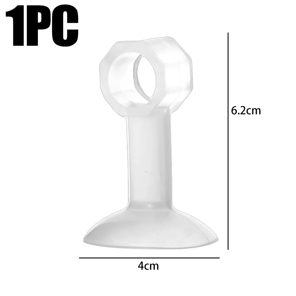 Butée de porte anticollision, ventouse en caoutchouc transparent, protection silencieuse anti-choc, coussin de porte, protection murale pour poignée de porte 9