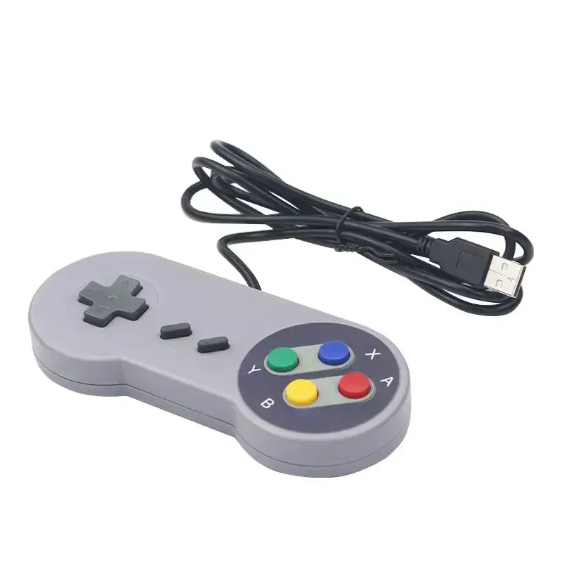 Manette de jeu USB rétro filaire pour PC, Linux, Windows et Raspberry Pi (RetroPie, NESPi), compatible Raspberry Pi 5, 4B, 3B+ et 3B 2