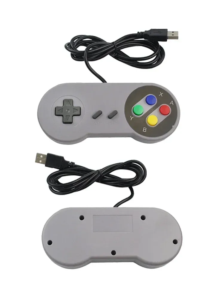Manette de jeu USB rétro filaire pour PC, Linux, Windows et Raspberry Pi (RetroPie, NESPi), compatible Raspberry Pi 5, 4B, 3B+ et 3B 3