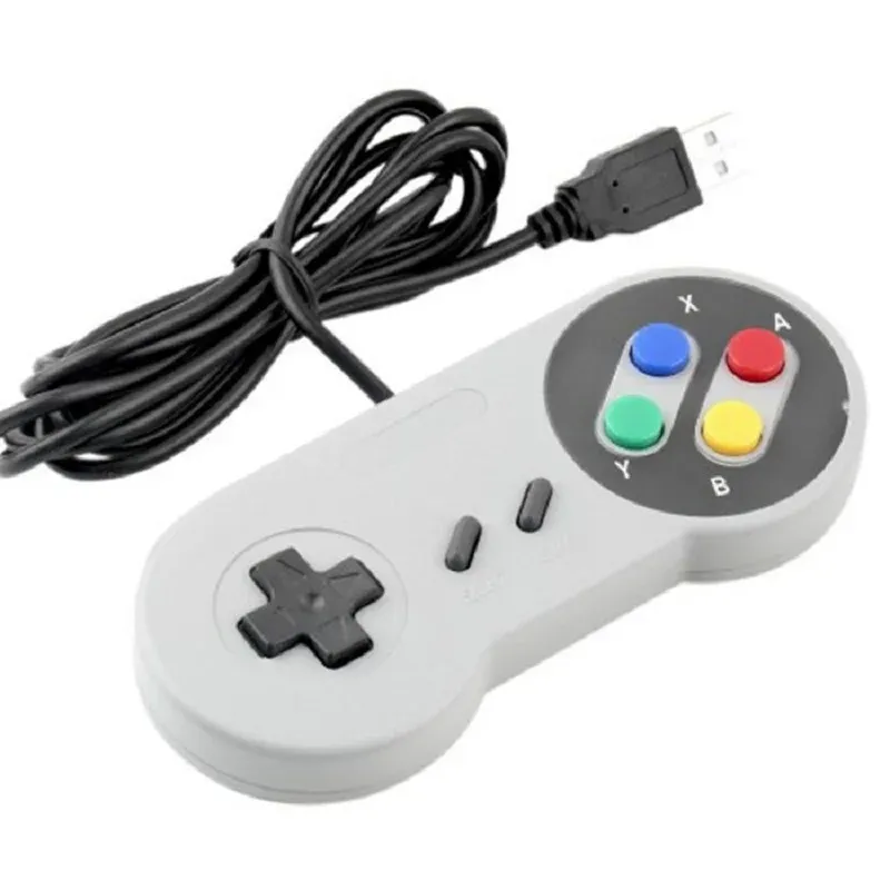 Manette de jeu USB rétro filaire pour PC, Linux, Windows et Raspberry Pi (RetroPie, NESPi), compatible Raspberry Pi 5, 4B, 3B+ et 3B 5