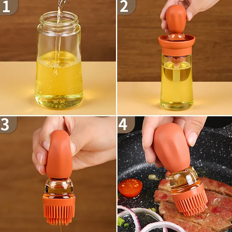 Brosse en silicone pour badigeonner les aliments