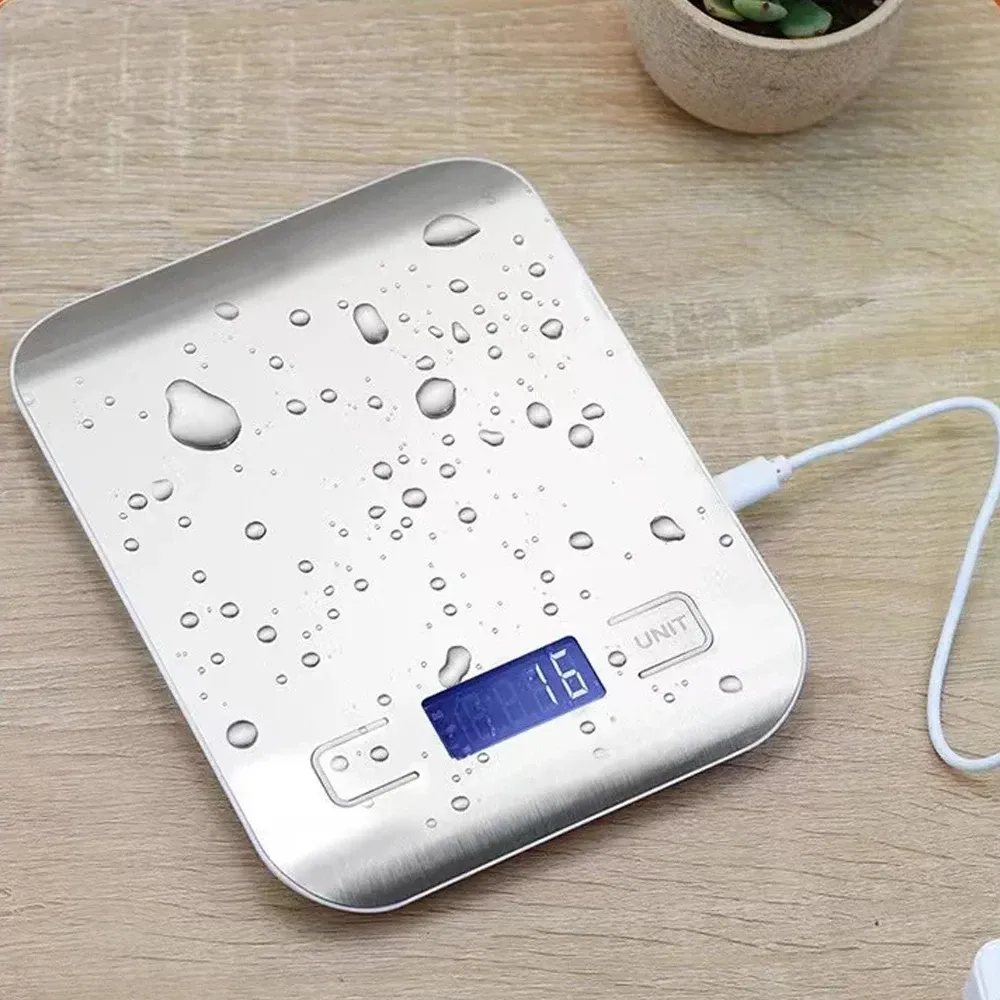 Balance de cuisine, finition en acier inoxydable
