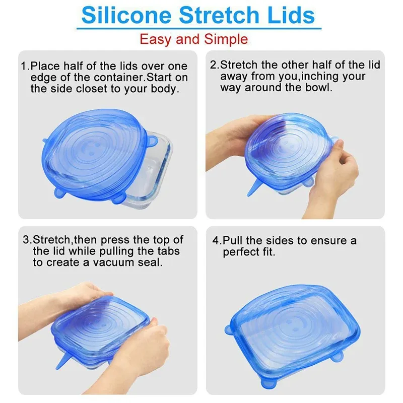 Couvercles en silicone hermétiques