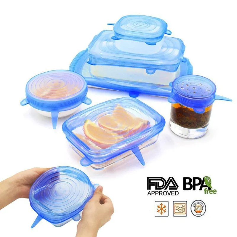 Couvercles en silicone pour la cuisine