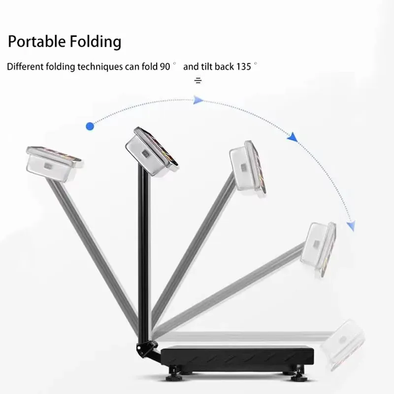 Balance électronique pliable en acier inoxydable rechargeable, 150 kg, pour bagages, expédition postale et commerciale 2