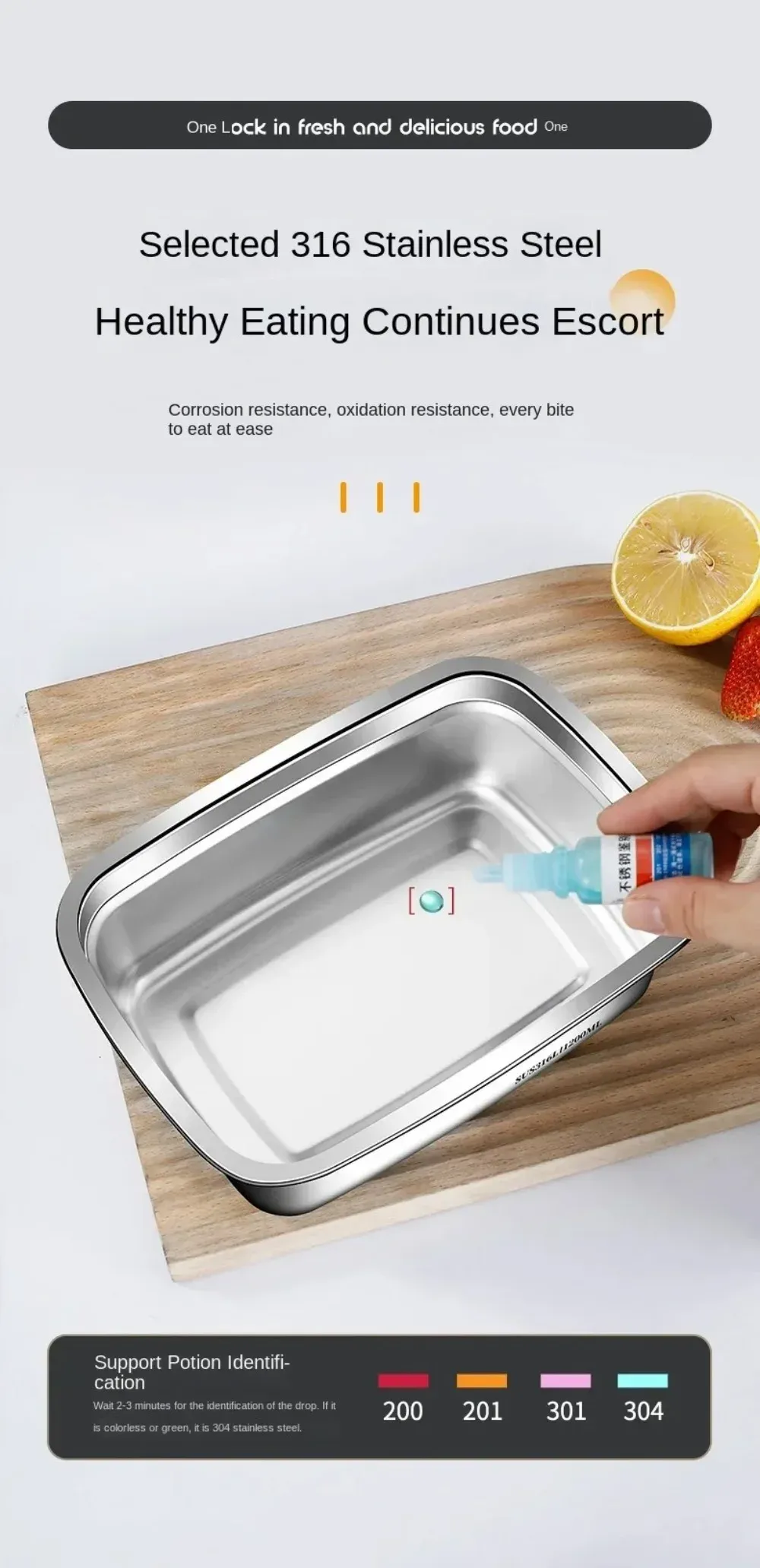 Boîte à lunch en acier inoxydable, usage quotidien