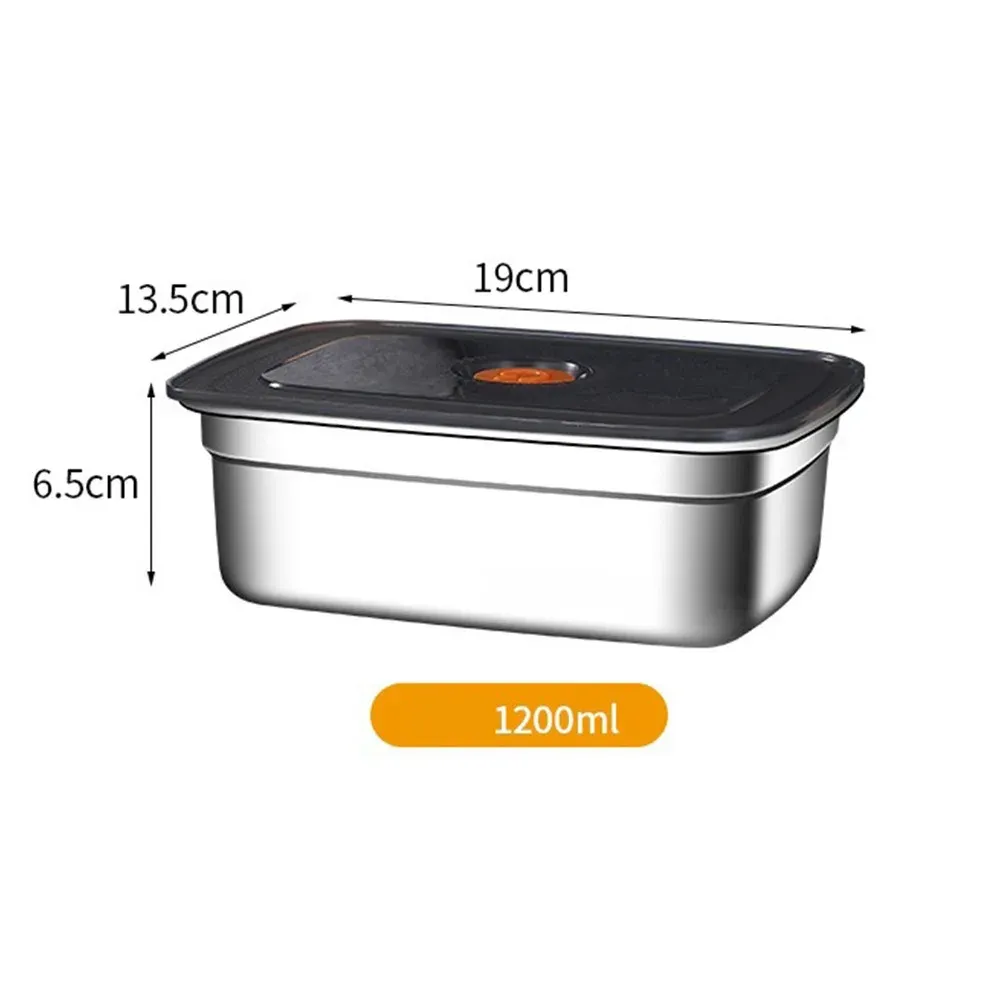 Boîte à déjeuner de camping en acier inoxydable, boîte bento étanche pour micro-ondes, boîte de rangement compatible réfrigérateur et congélateur, grande capacité 8