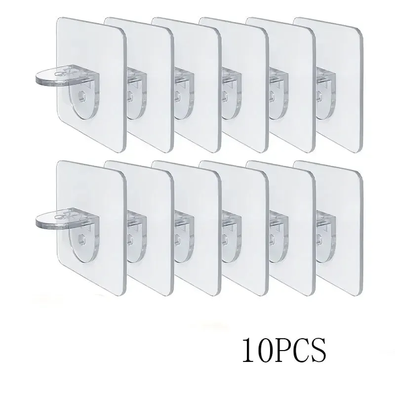 Séparateurs de penderie, lot de 4 ou 10 pièces, séparateurs d'armoire de cuisine adhésifs sans marque, supports antidérapants pour étagères latérales 6