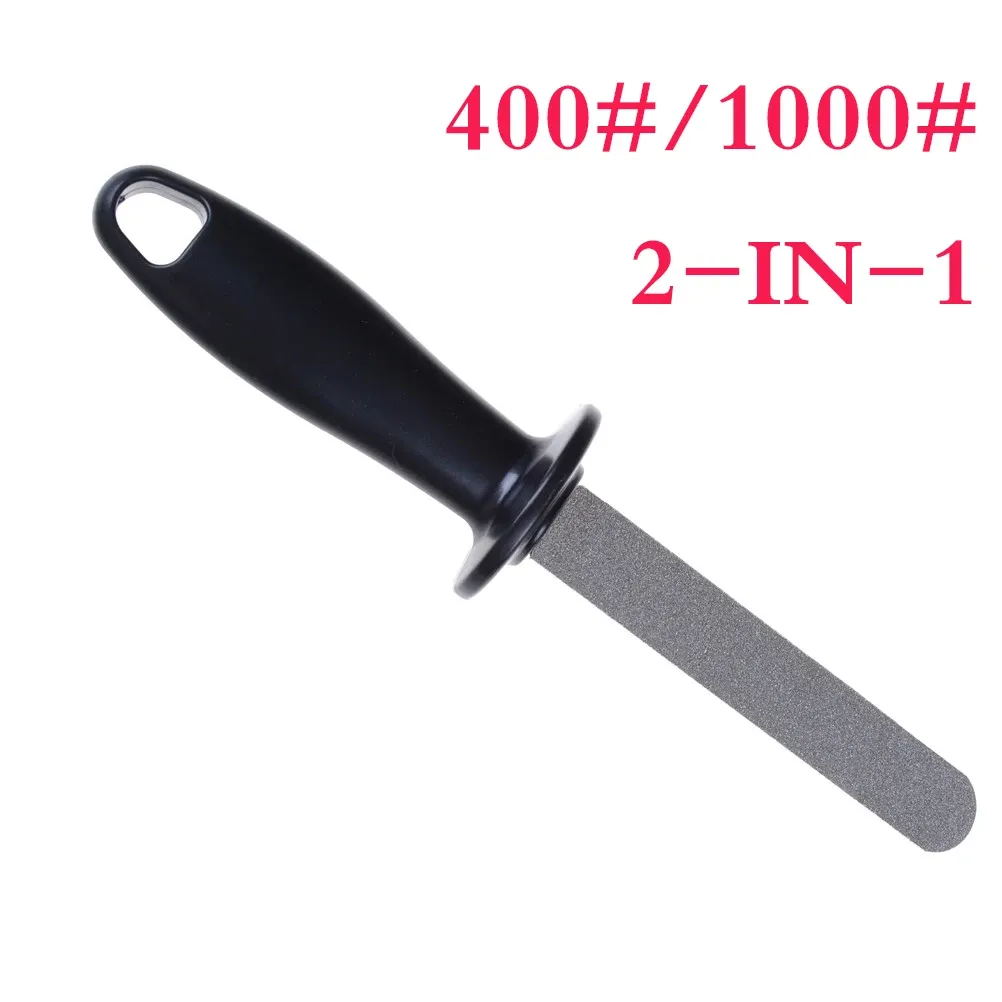 Aiguiseur de couteaux double face 400/1000, poignée antidérapante en métal