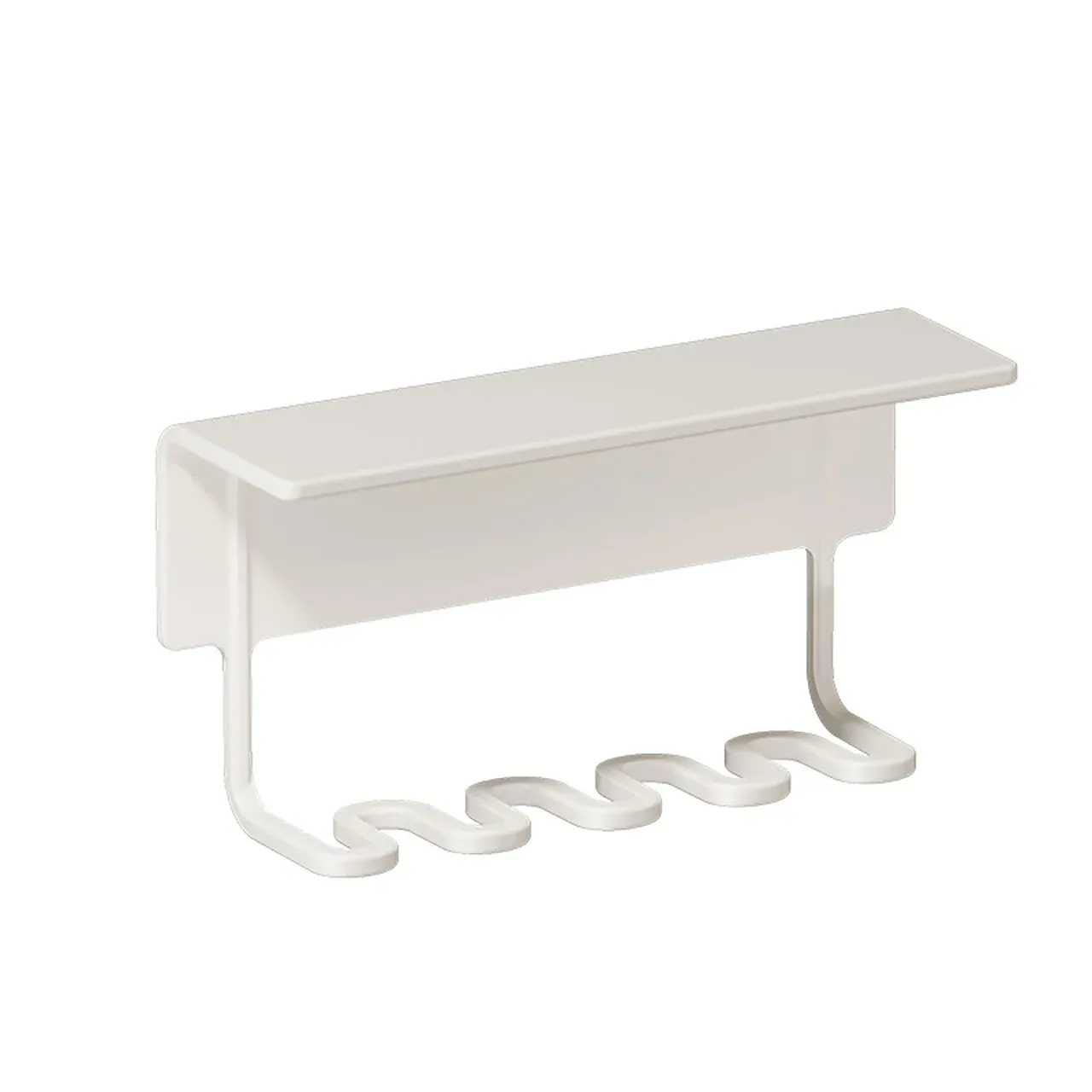 Porte-brosses à dents mural à 4 fentes, organisateur auto-adhésif pour salle de bain, support de rangement pour rasoirs 8