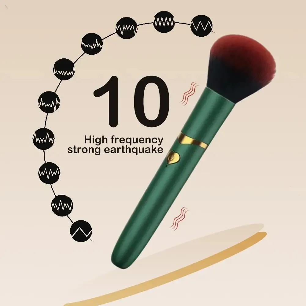Pinceau de maquillage électrique 10 vitesses, rechargeable par USB, pour fond de teint liquide et anti-cernes - Image 1