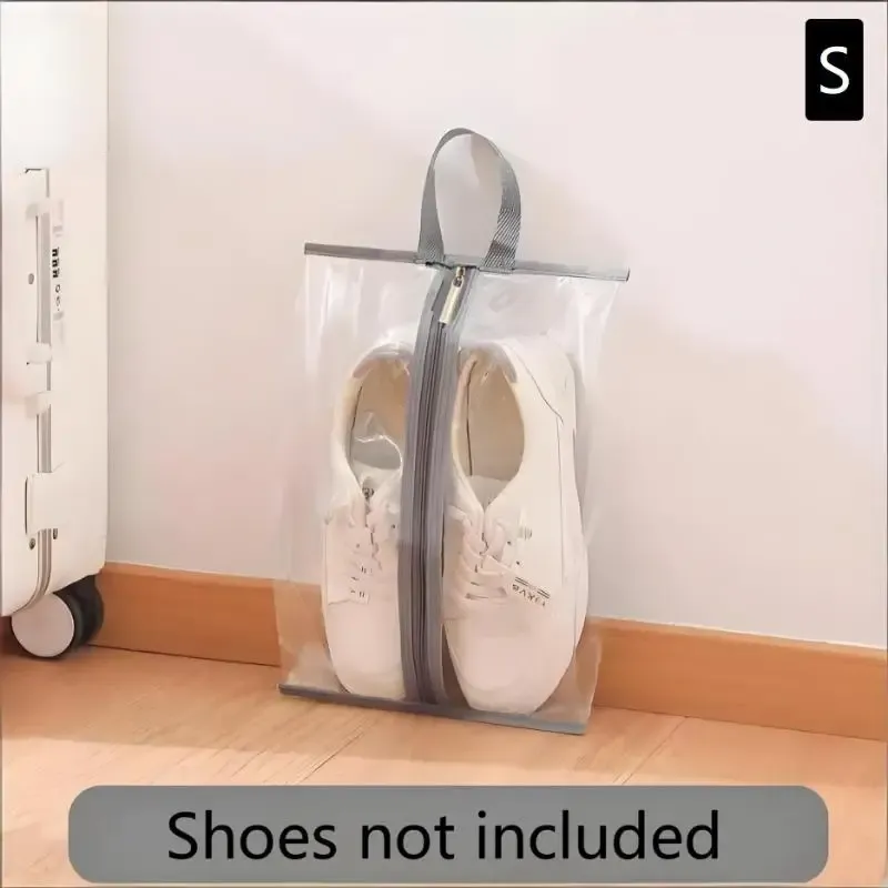 Sacs à chaussures transparents et imperméables (lot de 1 ou 10), solution de rangement pour chaussons, baskets et sandales, pour la maison et les voyages 11