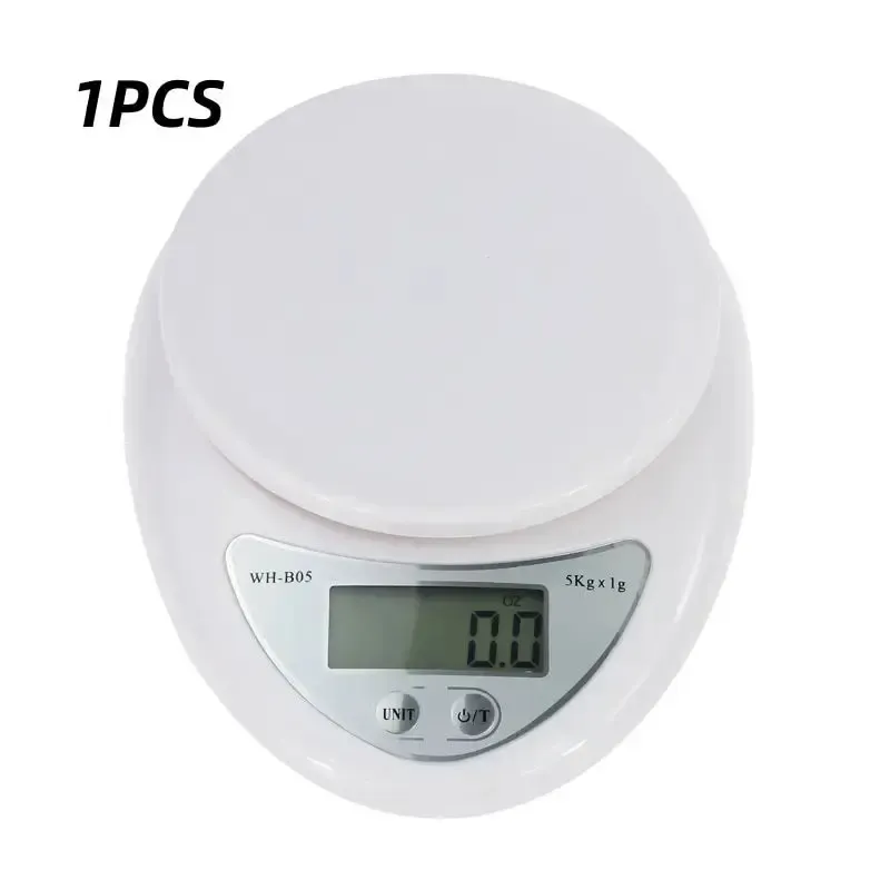 Balance électronique portable 5 kg / 1 g à écran LED pour la cuisine et la pâtisserie 7