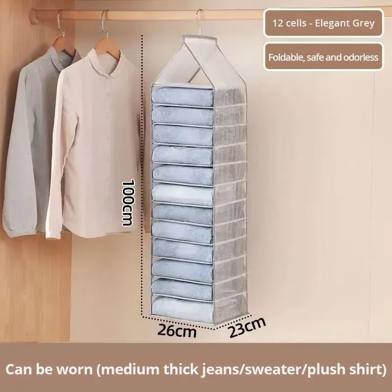 Organisateur de placard, sacs de rangement pour chaussettes, T-shirts et sous-vêtements, 1 pièce 6