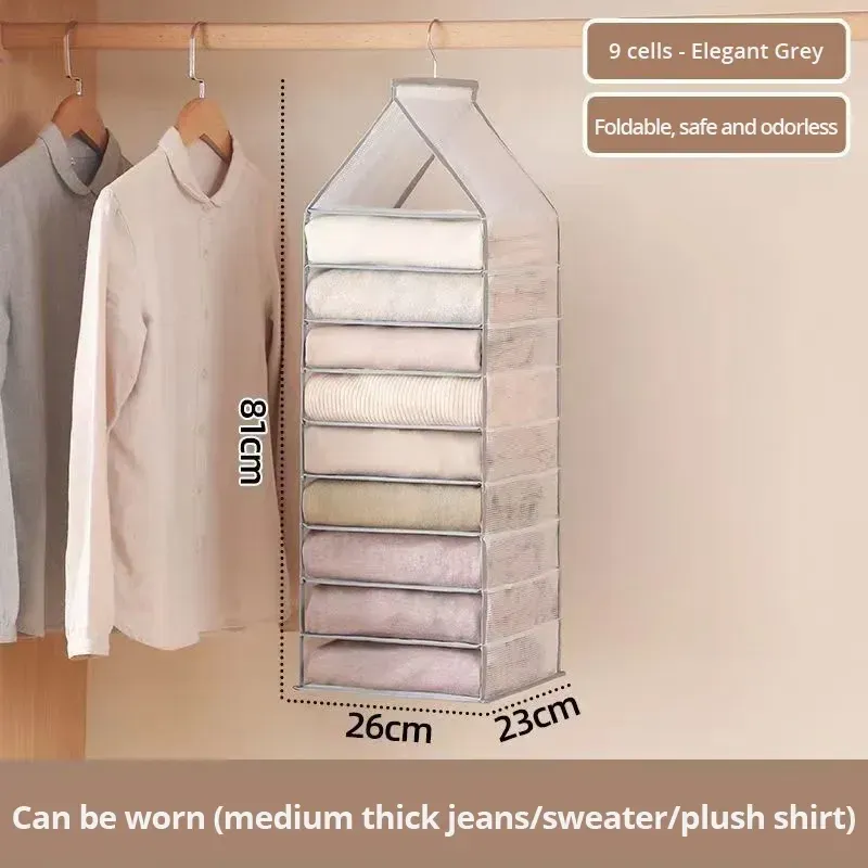Organisateur de placard, sacs de rangement pour chaussettes, T-shirts et sous-vêtements, 1 pièce 7