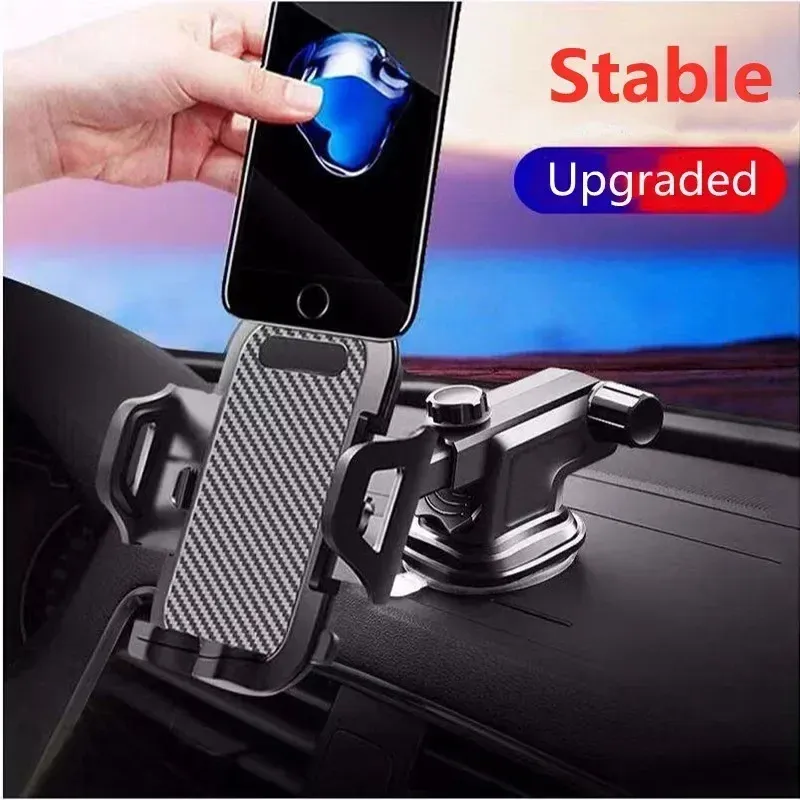 Support de téléphone pour voiture installé sur le tableau de bord