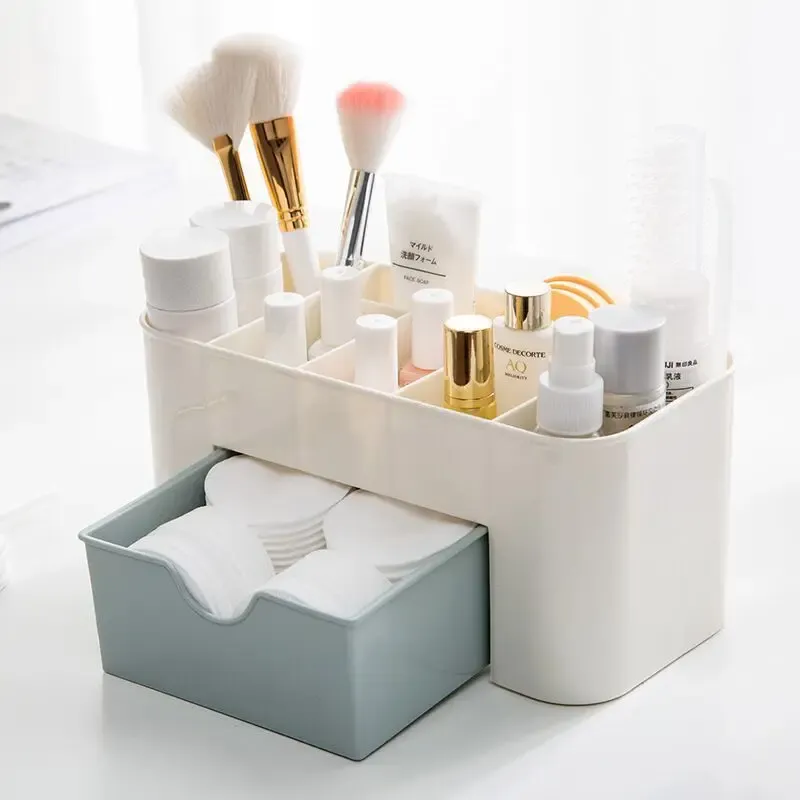 Boîte de rangement en acrylique pour maquillage, pour cotons-tiges, rouges à lèvres et pinceaux 1