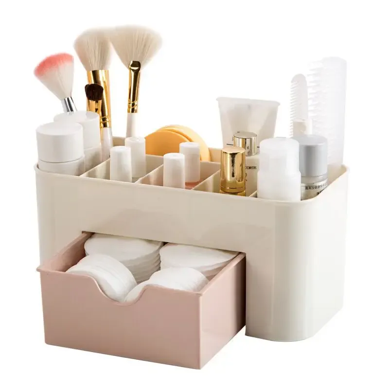 Boîte de rangement en acrylique pour maquillage, pour cotons-tiges, rouges à lèvres et pinceaux 4