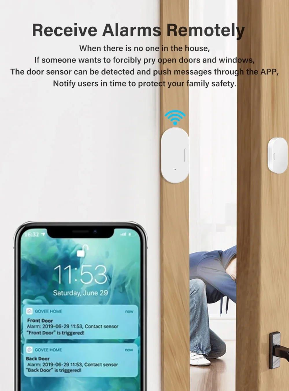 Capteur d'ouverture Tuya ZigBee usage quotidien
